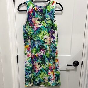 Cupio Vibrant Floral Midi Dress